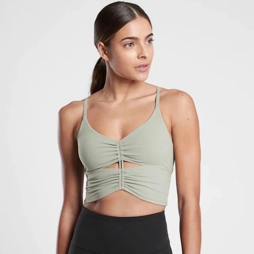 Athleta Cinch Longline Sports Bra Size Small